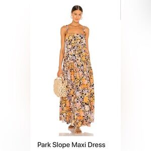 Free people park slope maxi dress small